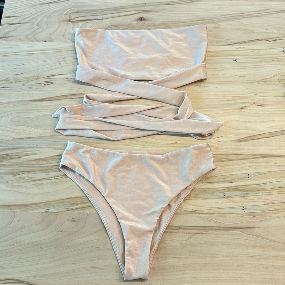 Tularosa Legacy Strapless Bikini in Blush
